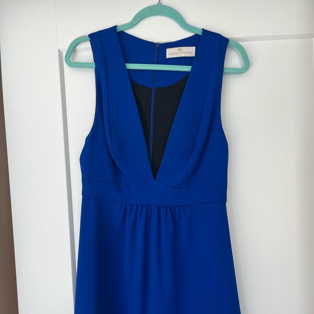 Ananda Uprichard Cobalt Blue Mini Cocktail Dress